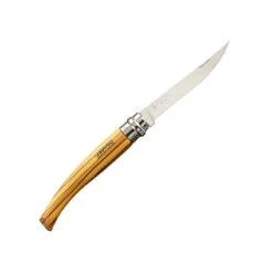 COUTEAU OPINEL EFFILÉ INOX OLIVIER