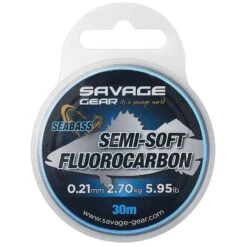 FLUOROCARBONE SAVAGE GEAR LEADER SEMI-SOFT SEABASS - 30M