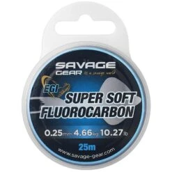 FLUOROCARBONE SAVAGE GEAR SUPER SOFT EGI LEADER - 25M