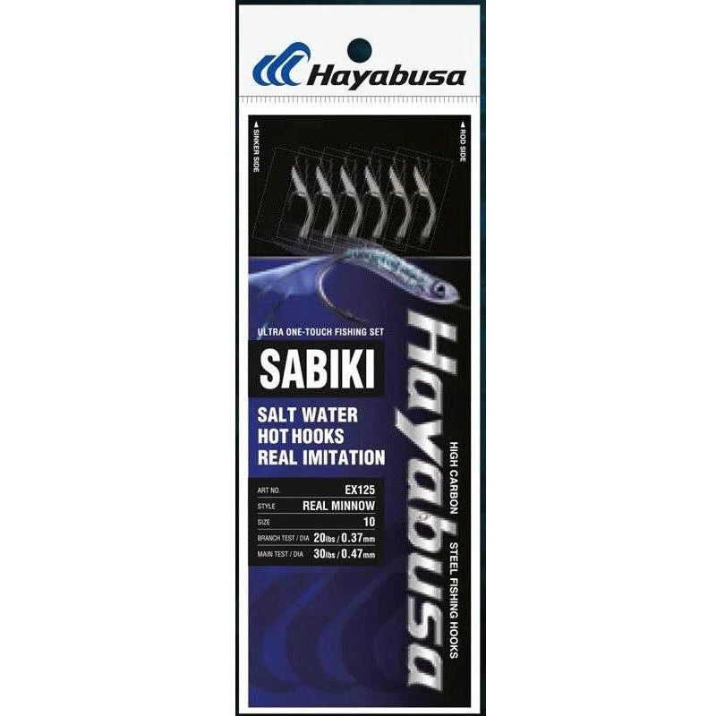 VORFACHHAKEN GEBUNDEN HAYABUSA REAL MINNOW EX125 3 VORFACHHAKEN GEBUNDEN HAYABUSA REAL MINNOW EX125